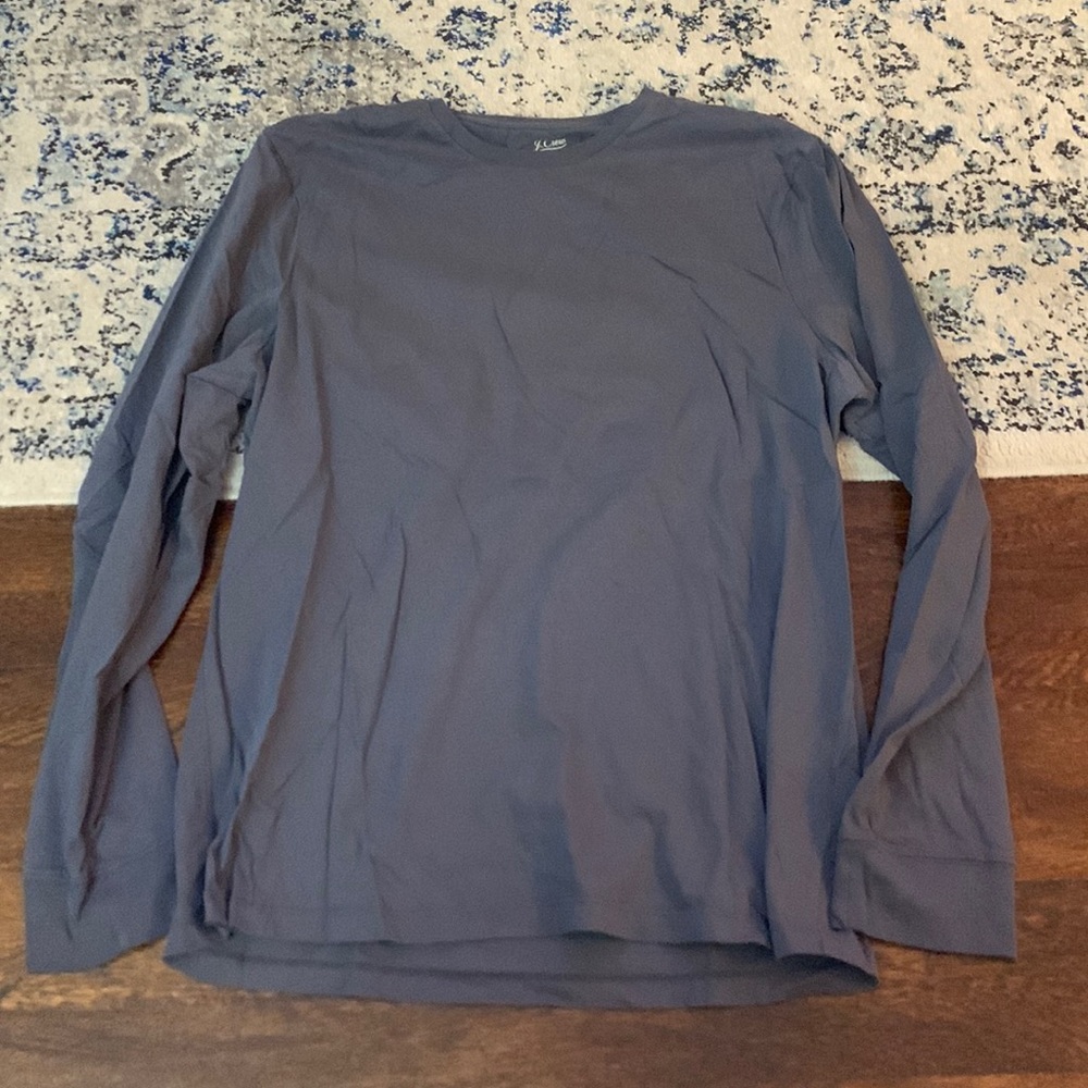 J Crew Long Sleeve Tee - Shark Blue - XL Slim